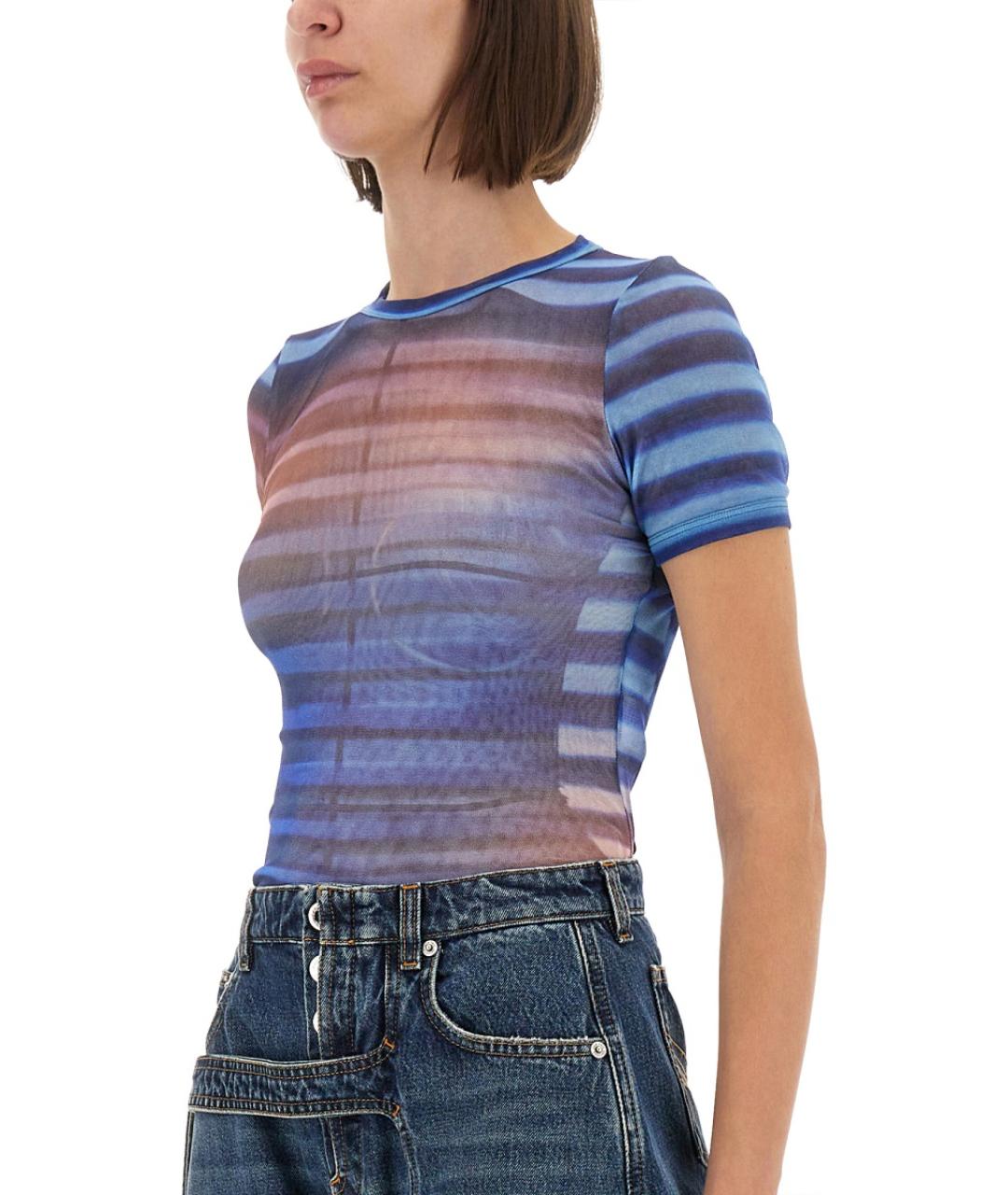 JEAN PAUL GAULTIER Мульти полиамидовая футболка, фото 4