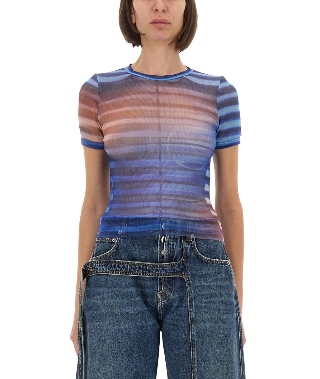 JEAN PAUL GAULTIER Мульти полиамидовая футболка, фото 5