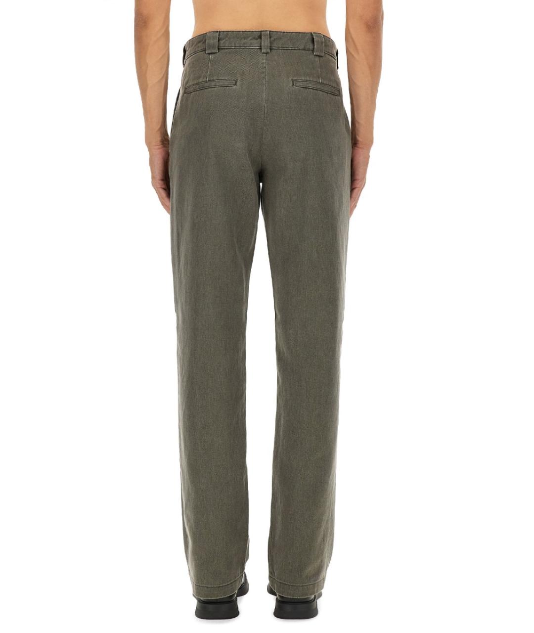 ASPESI Серые хлопковые повседневные брюки, фото 3