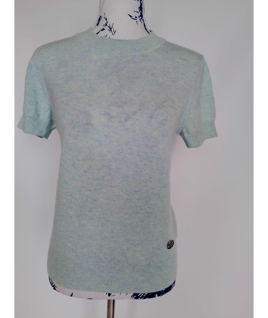 HERMES Голубой кашемировый джемпер / свитер, фото 3