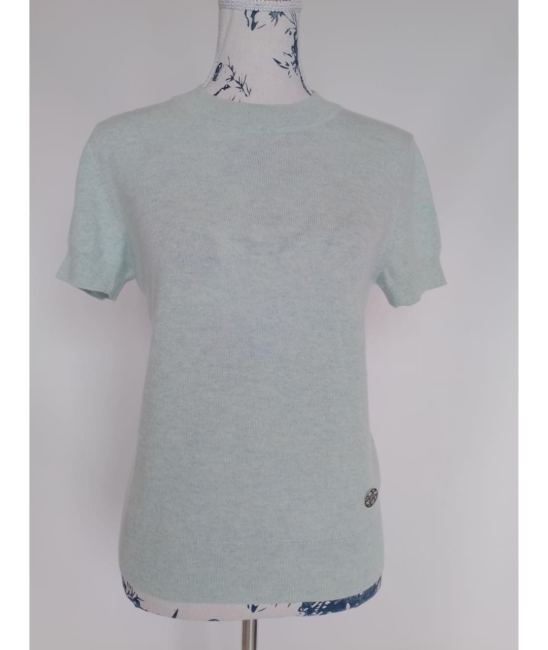 HERMES Голубой кашемировый джемпер / свитер, фото 8