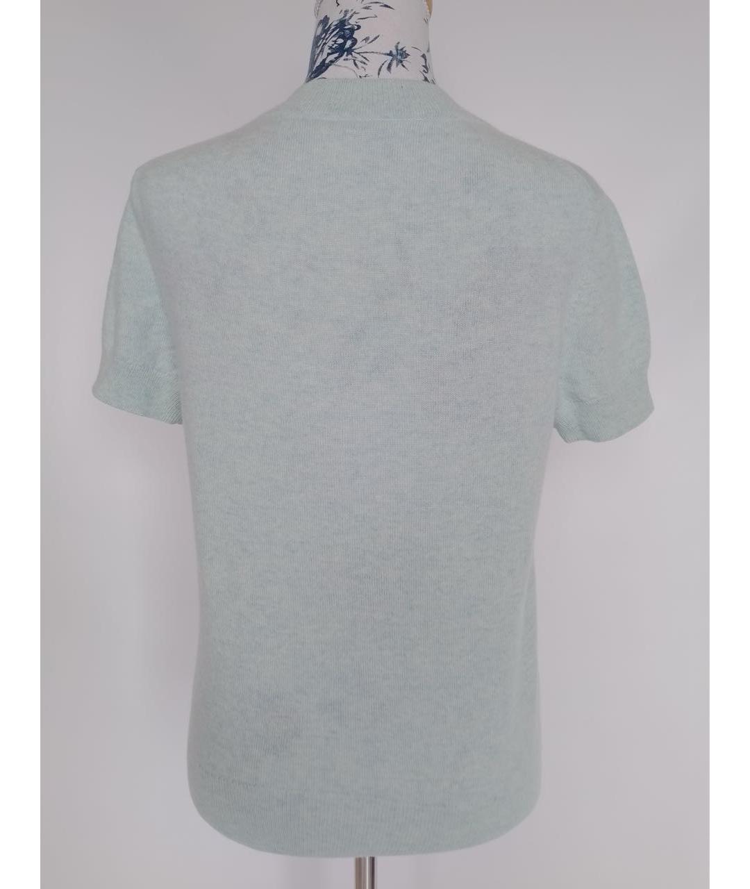 HERMES Голубой кашемировый джемпер / свитер, фото 4