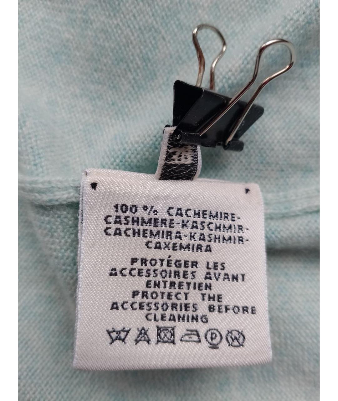 HERMES Голубой кашемировый джемпер / свитер, фото 6