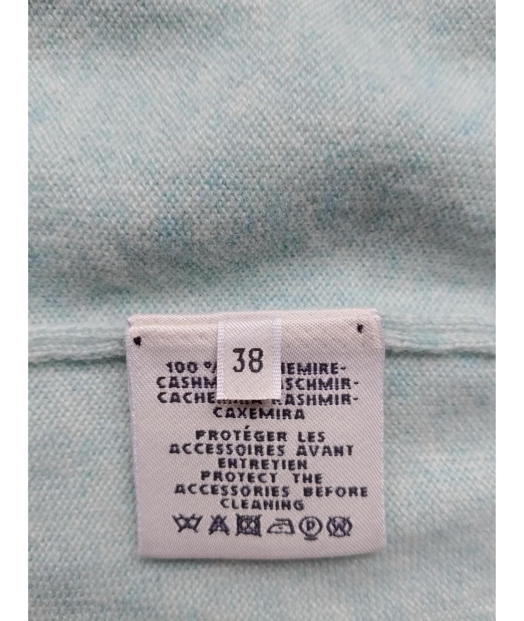 HERMES Голубой кашемировый джемпер / свитер, фото 5