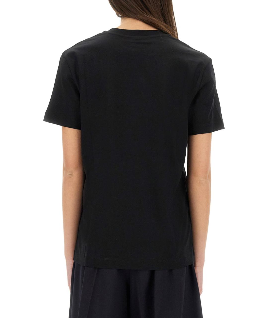 PATOU Черная хлопковая футболка, фото 4