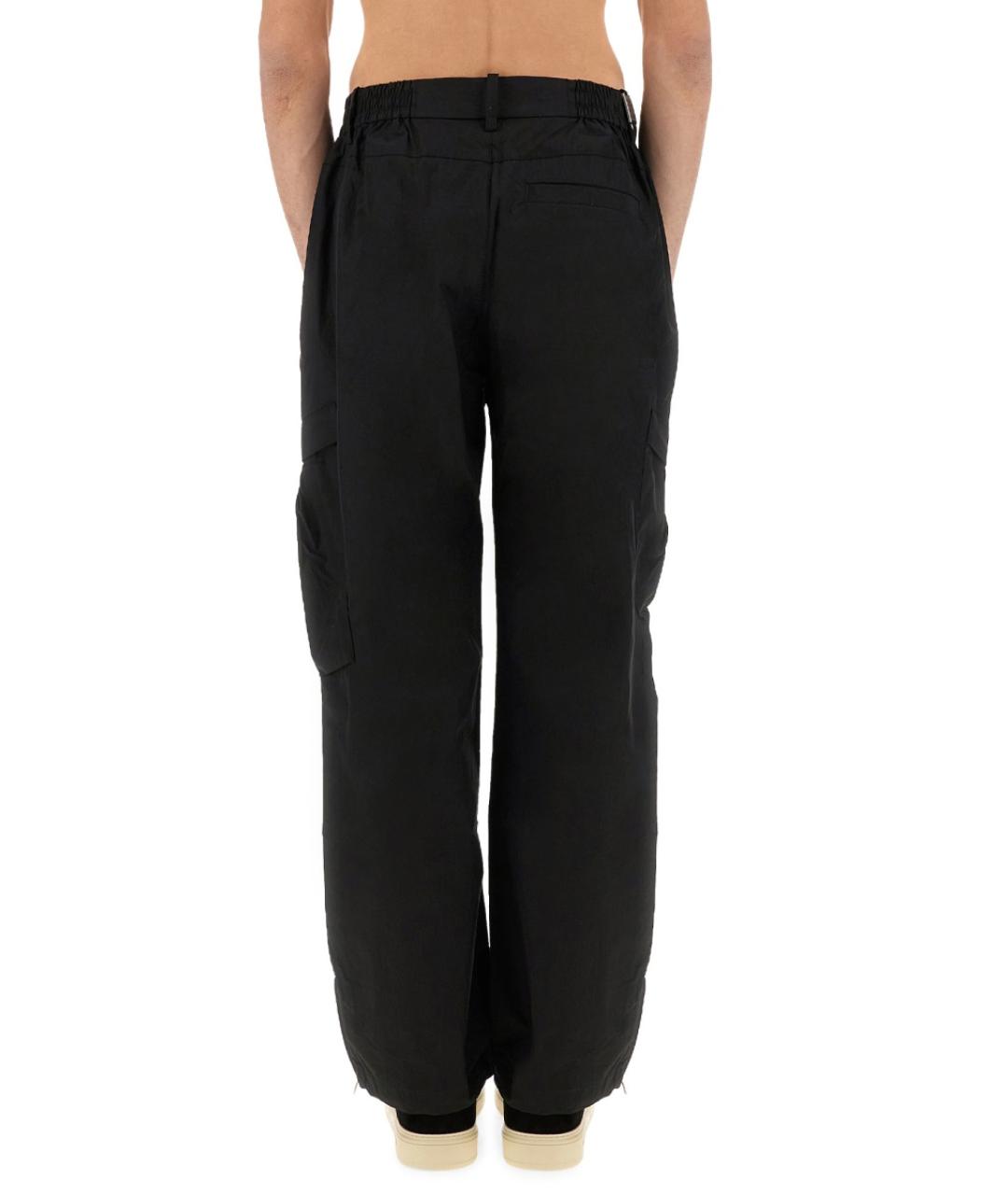 REPRESENT Черные хлопковые повседневные брюки, фото 4