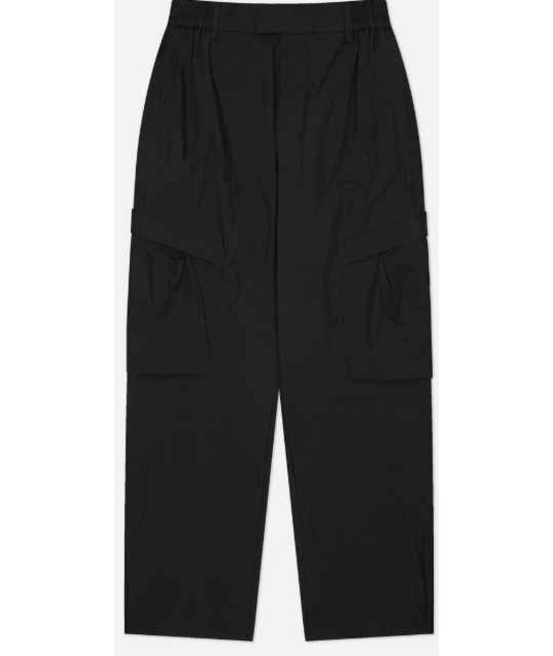 REPRESENT Черные хлопковые повседневные брюки, фото 1