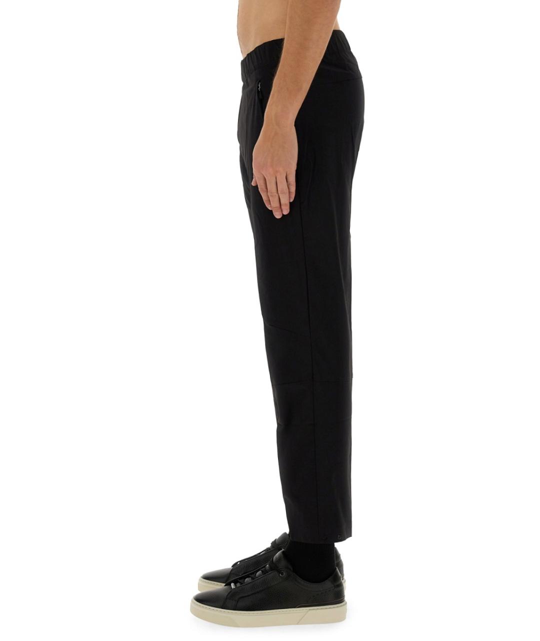 HUGO BOSS Черные полиамидовые повседневные брюки, фото 4