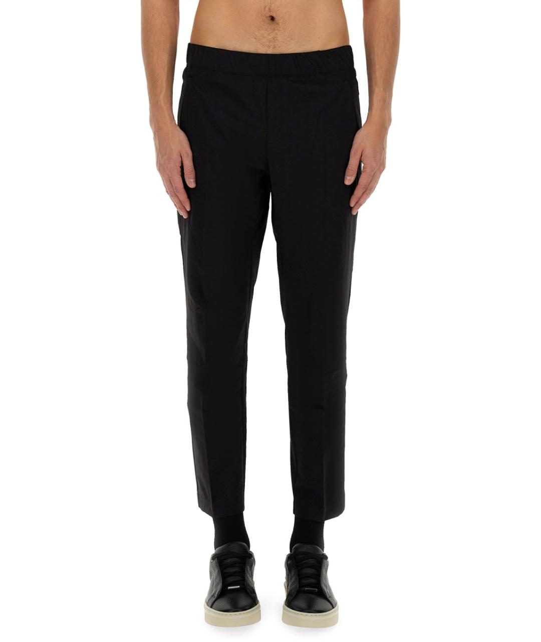 HUGO BOSS Черные полиамидовые повседневные брюки, фото 5