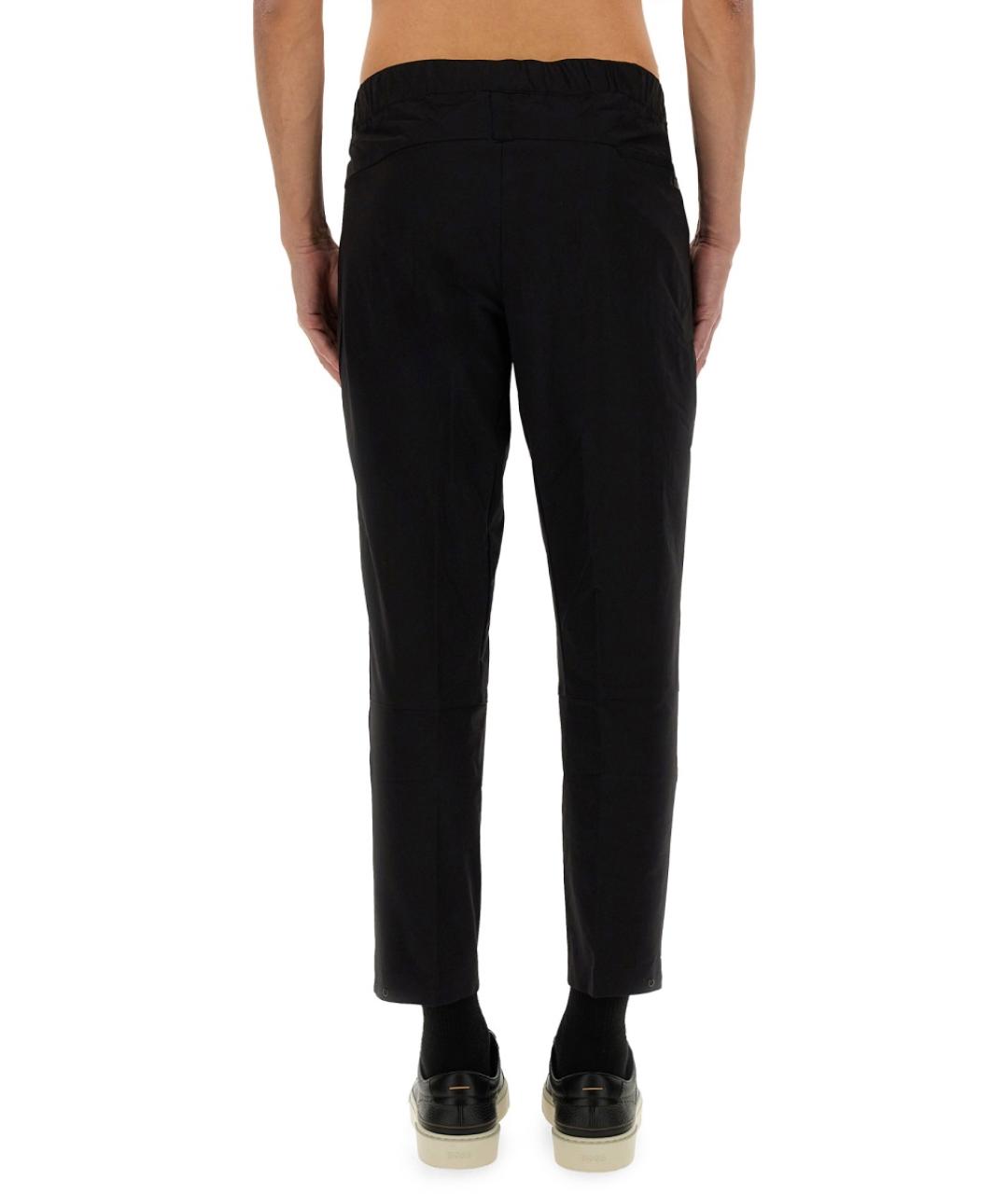 HUGO BOSS Черные полиамидовые повседневные брюки, фото 3