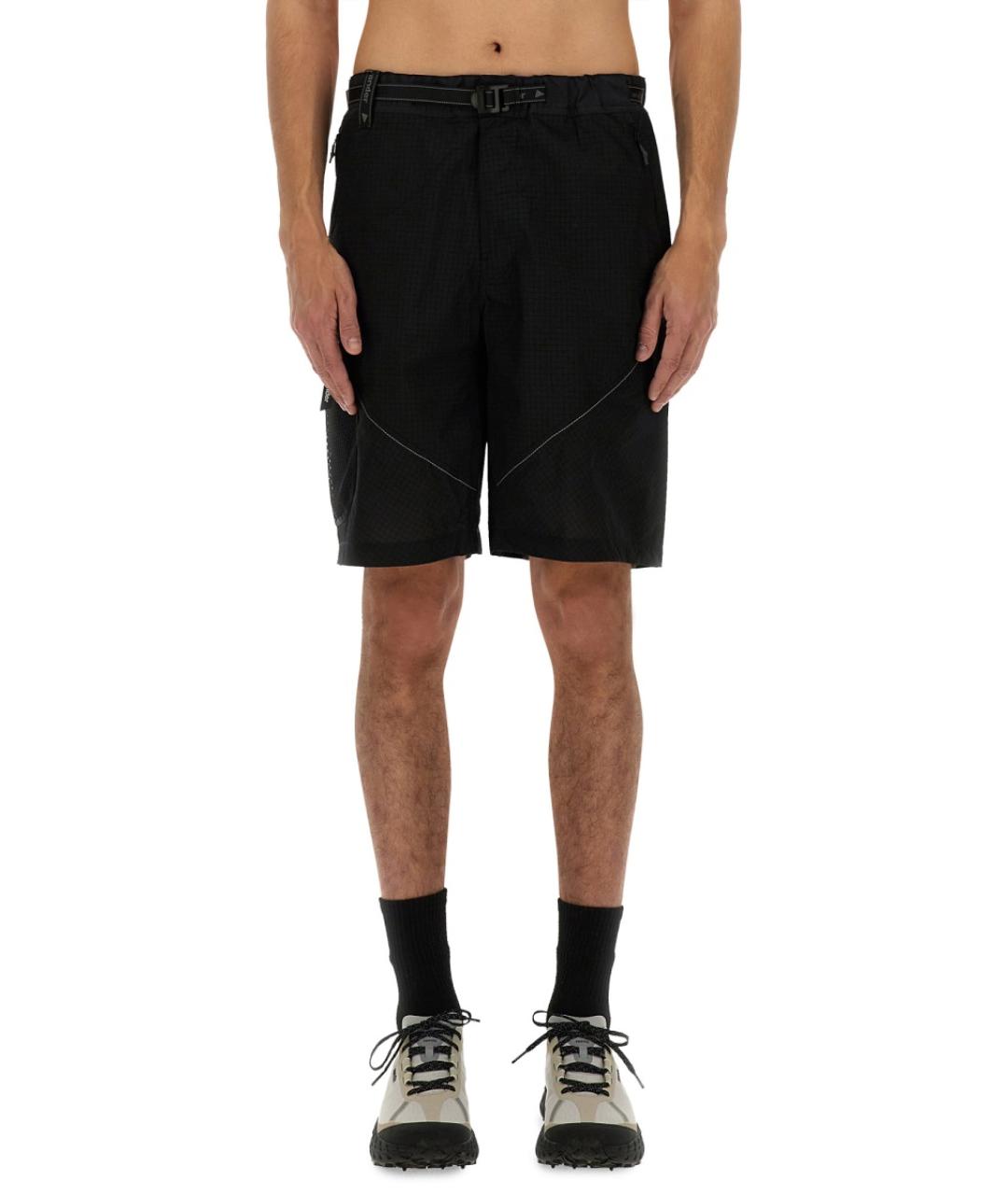 AND WANDER Черные полиамидовые шорты, фото 5