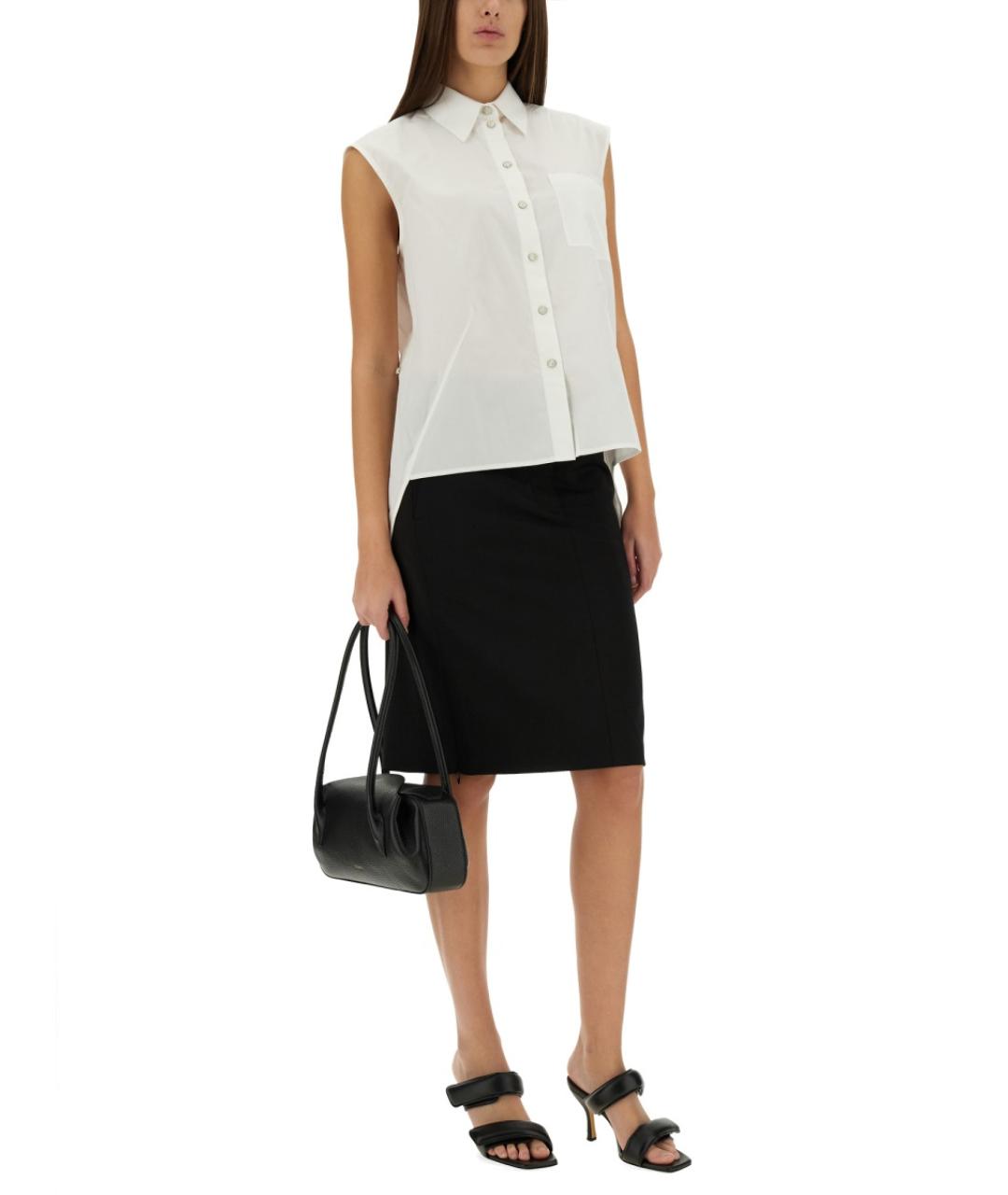 HELMUT LANG Белая хлопковая рубашка, фото 2