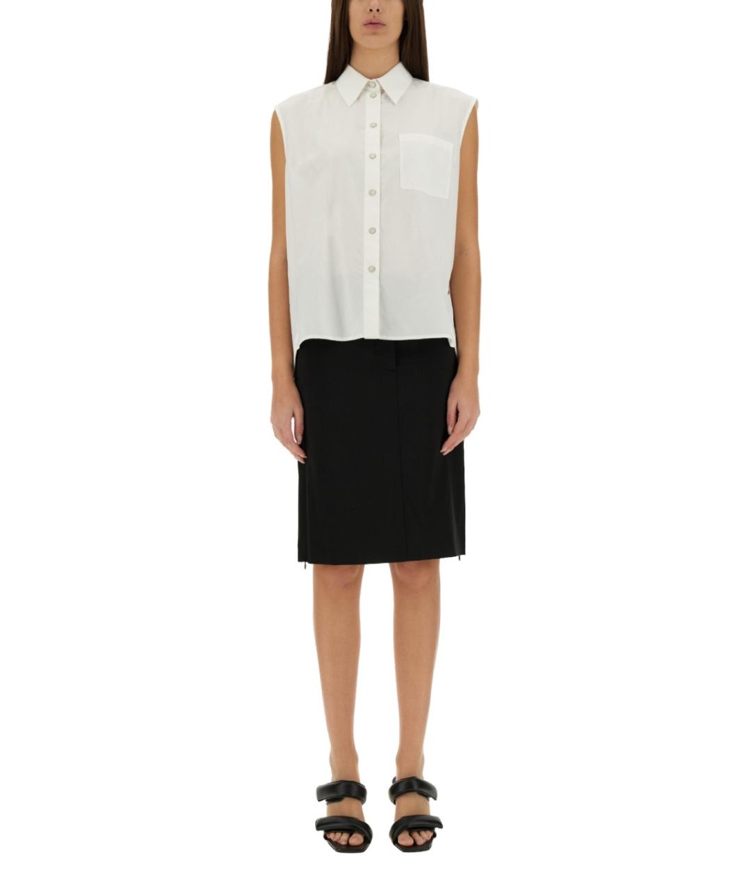 HELMUT LANG Белая хлопковая рубашка, фото 5