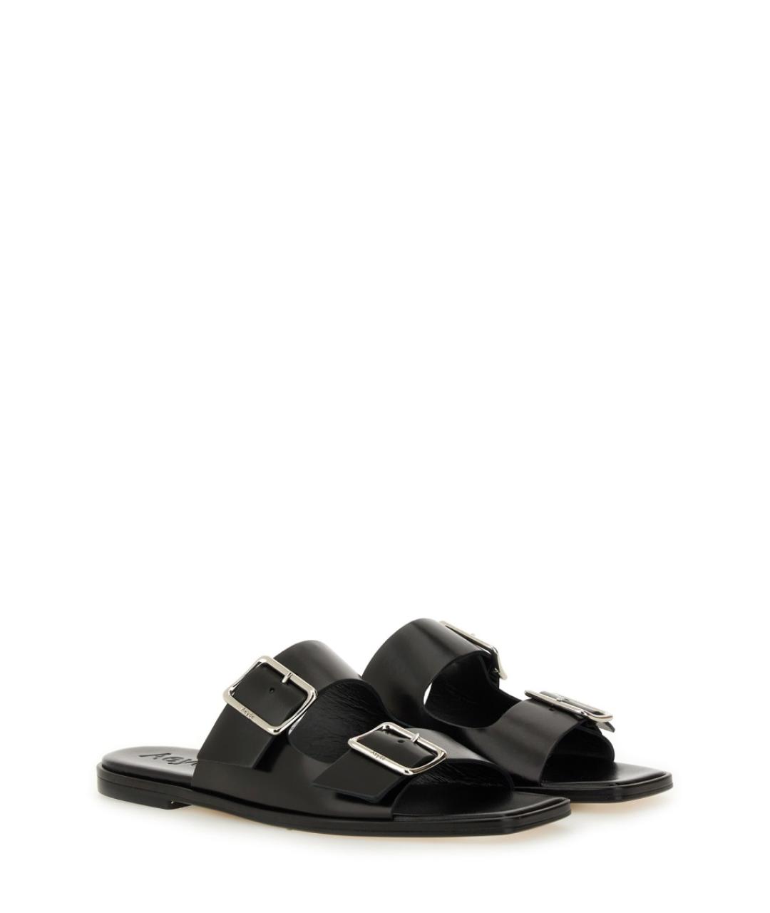 AEYDE Черные кожаные сандалии, фото 2