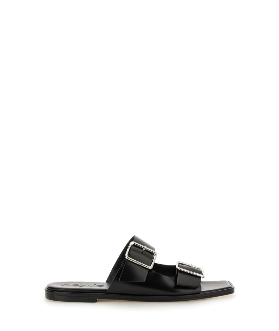 AEYDE Черные кожаные сандалии, фото 1