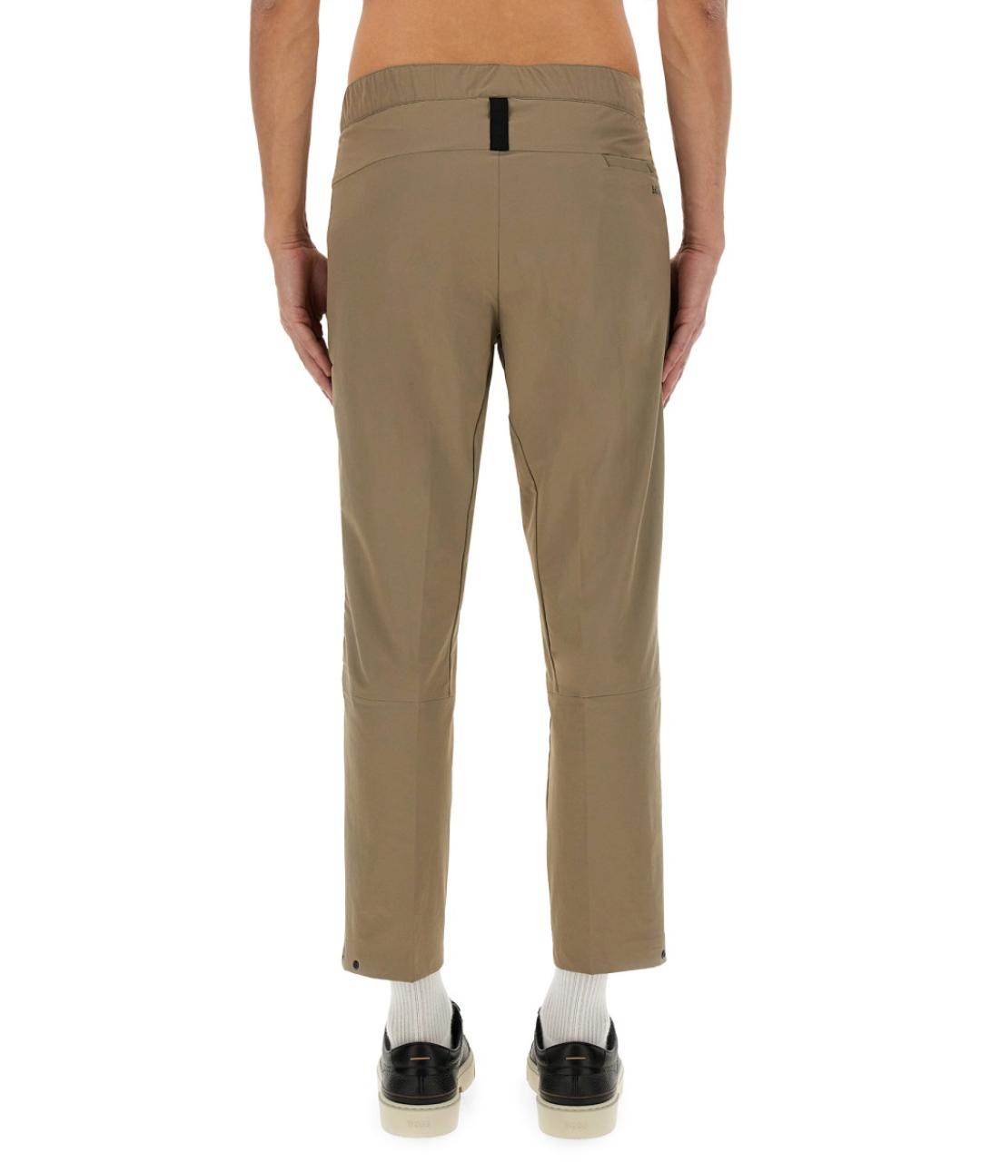 HUGO BOSS Бежевые полиамидовые повседневные брюки, фото 3