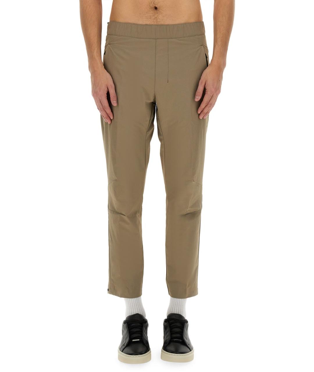 HUGO BOSS Бежевые полиамидовые повседневные брюки, фото 5