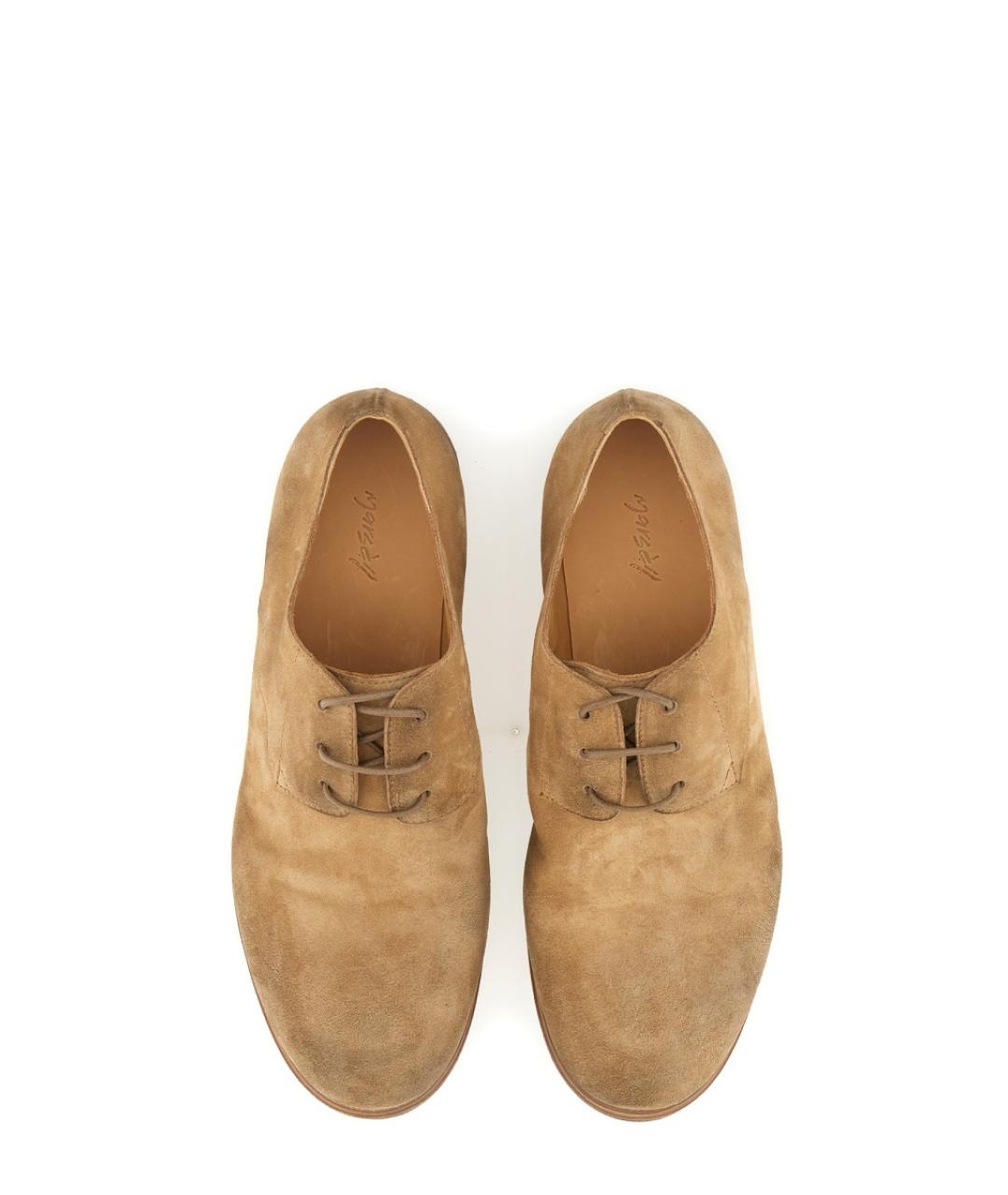 MARSELL Бежевые кожаные туфли, фото 6