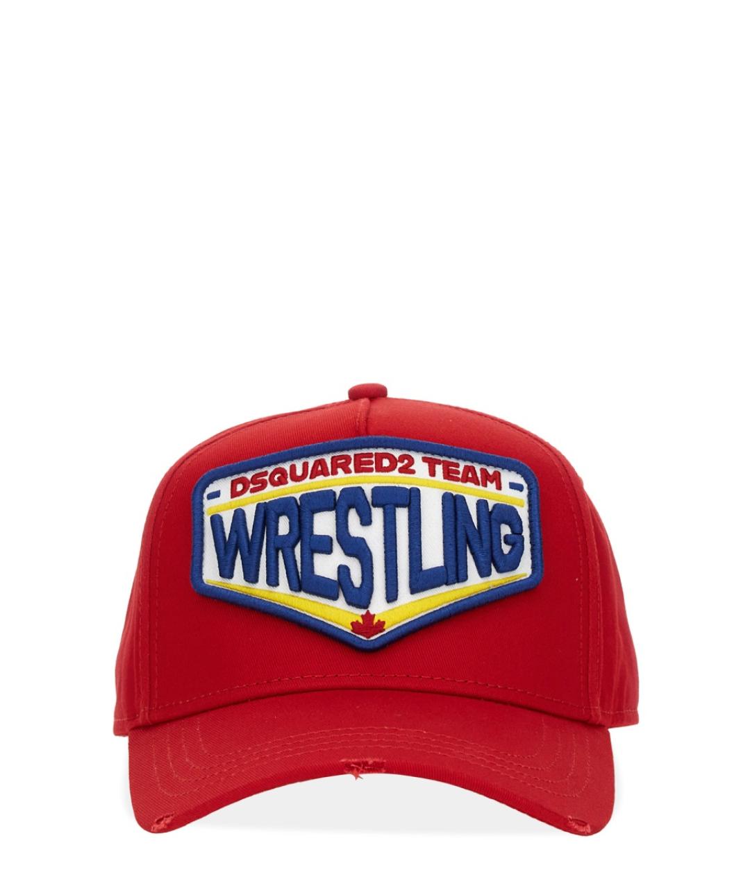 DSQUARED2 Красная хлопковая кепка/бейсболка, фото 1