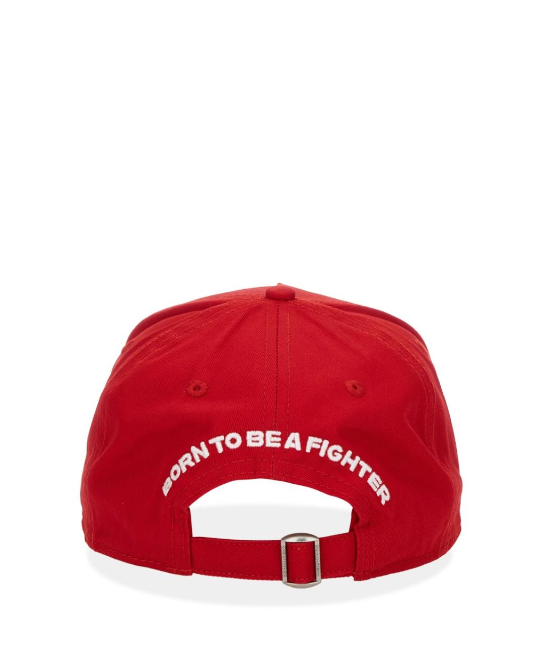DSQUARED2 Красная хлопковая кепка/бейсболка, фото 3