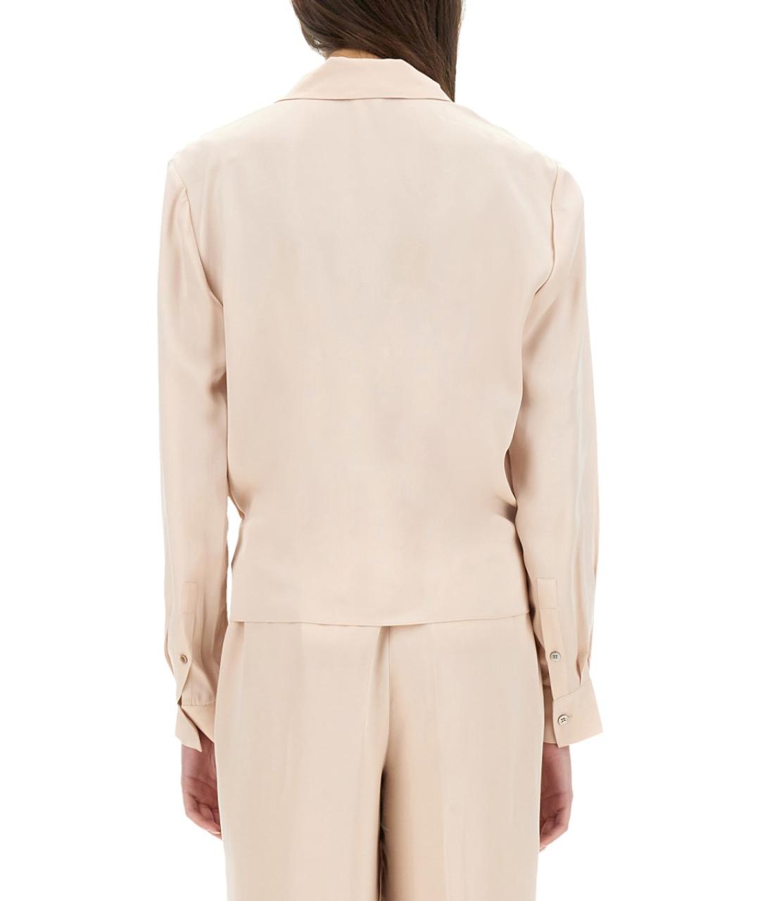 THEORY Розовая шелковая блузы, фото 3