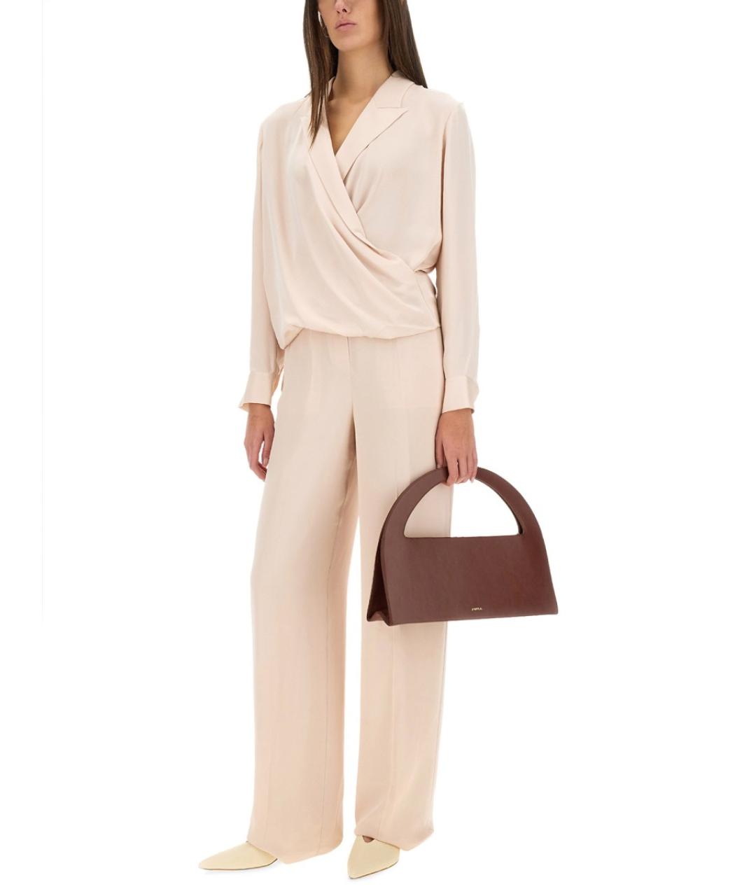 THEORY Розовая шелковая блузы, фото 2