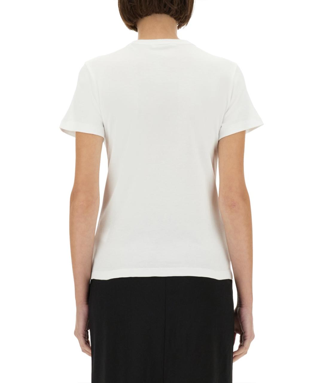 HELMUT LANG Белая хлопковая футболка, фото 4