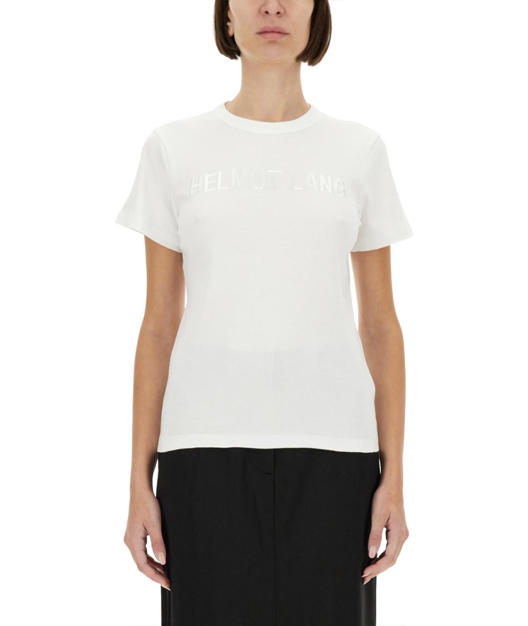 HELMUT LANG Белая хлопковая футболка, фото 5