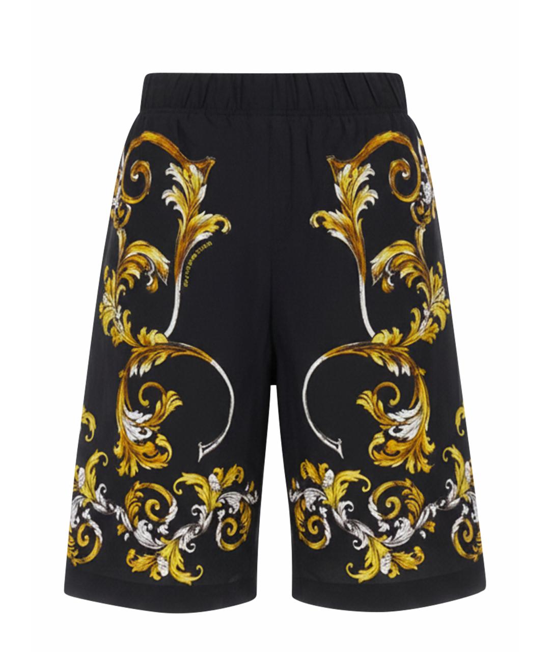 VERSACE JEANS COUTURE Черные вискозные шорты, фото 1