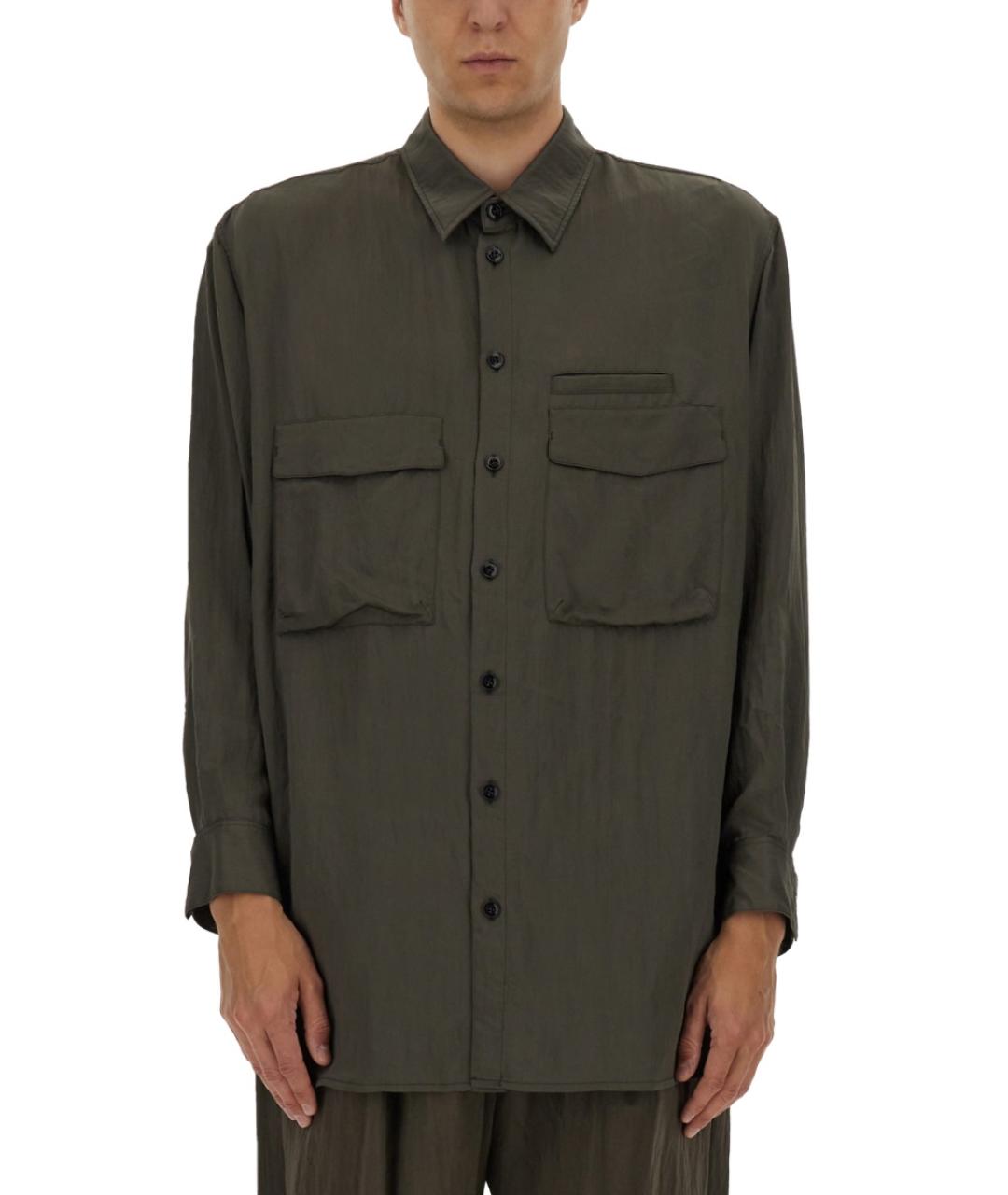 LEMAIRE Хаки кэжуал рубашка, фото 5