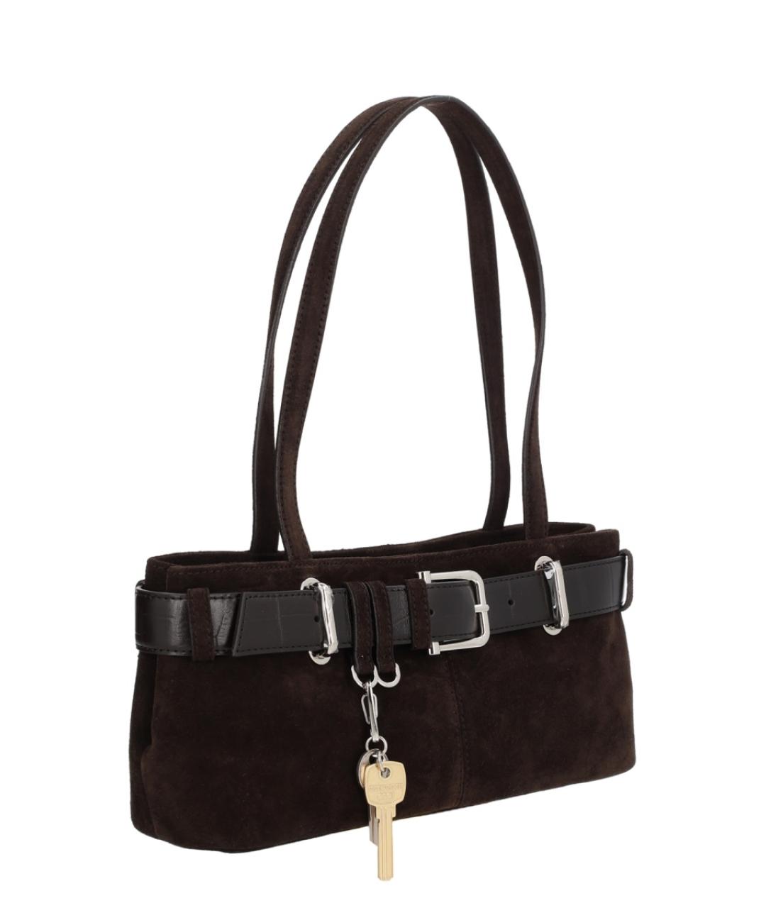 OSOI Коричневая кожаная сумка через плечо, фото 3