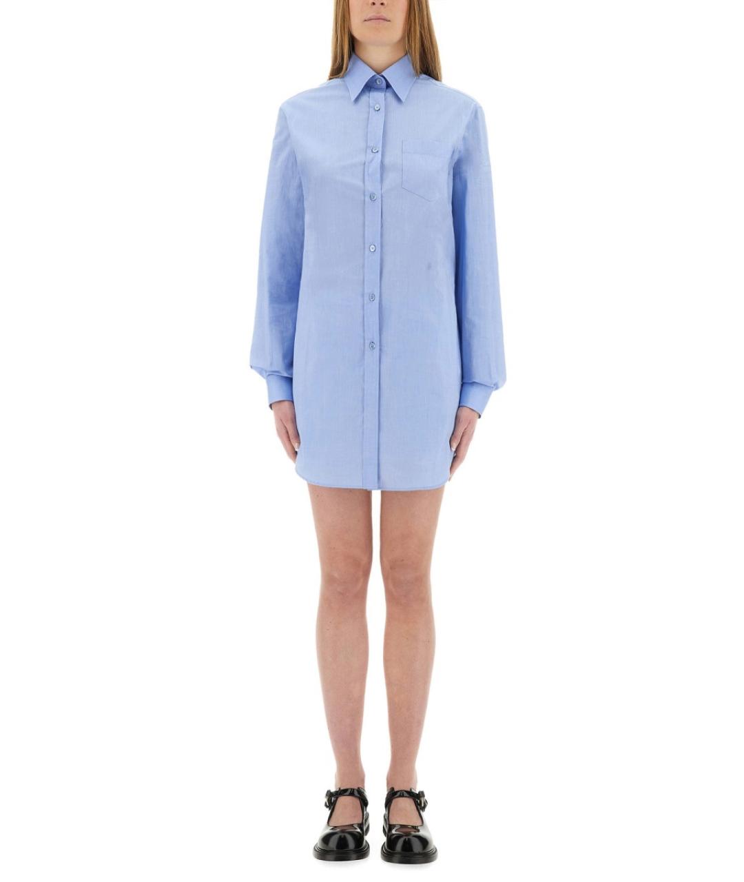 MOSCHINO Голубой хлопковый комбинезон, фото 2