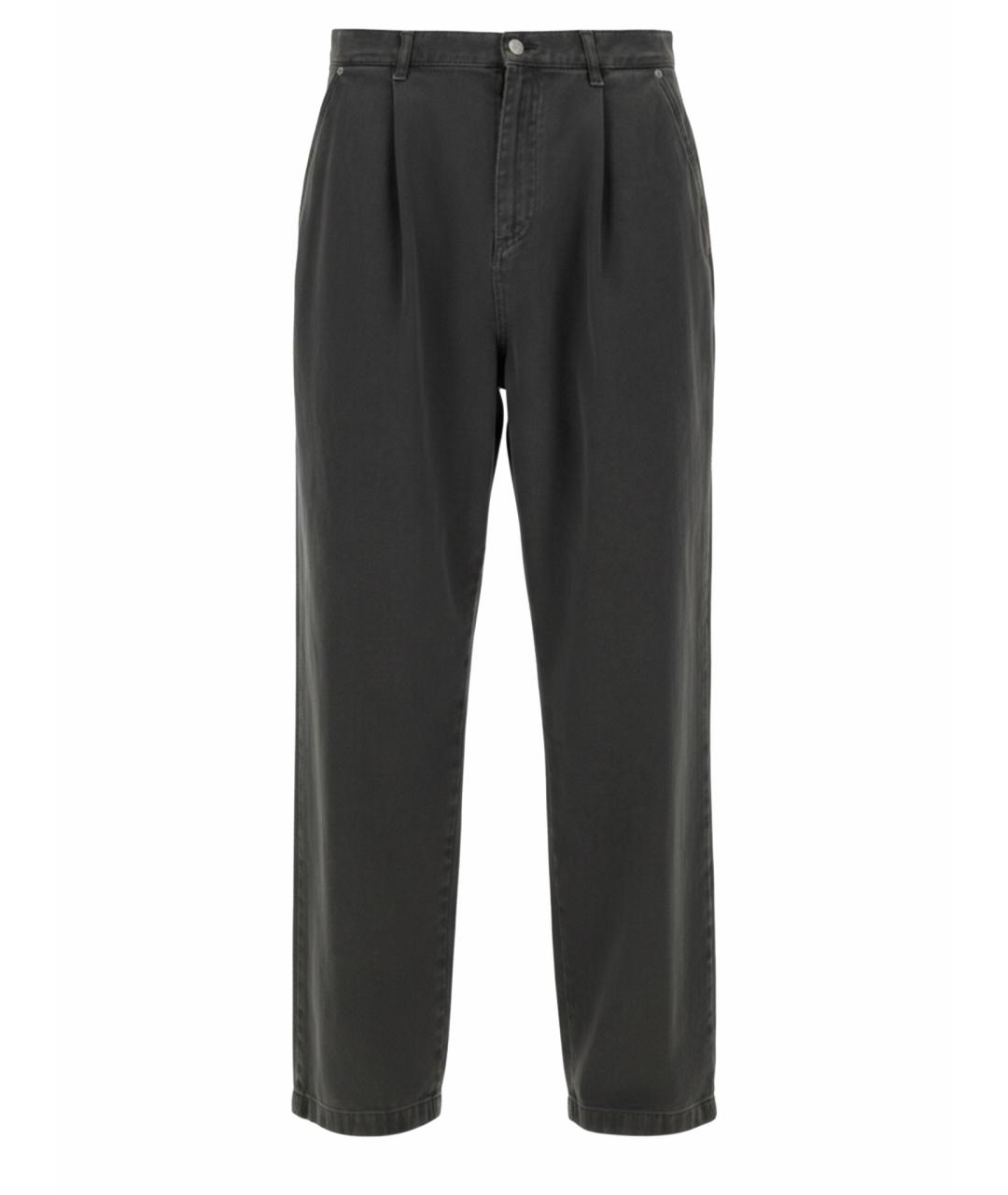 MOSCHINO Серые хлопковые прямые джинсы, фото 1