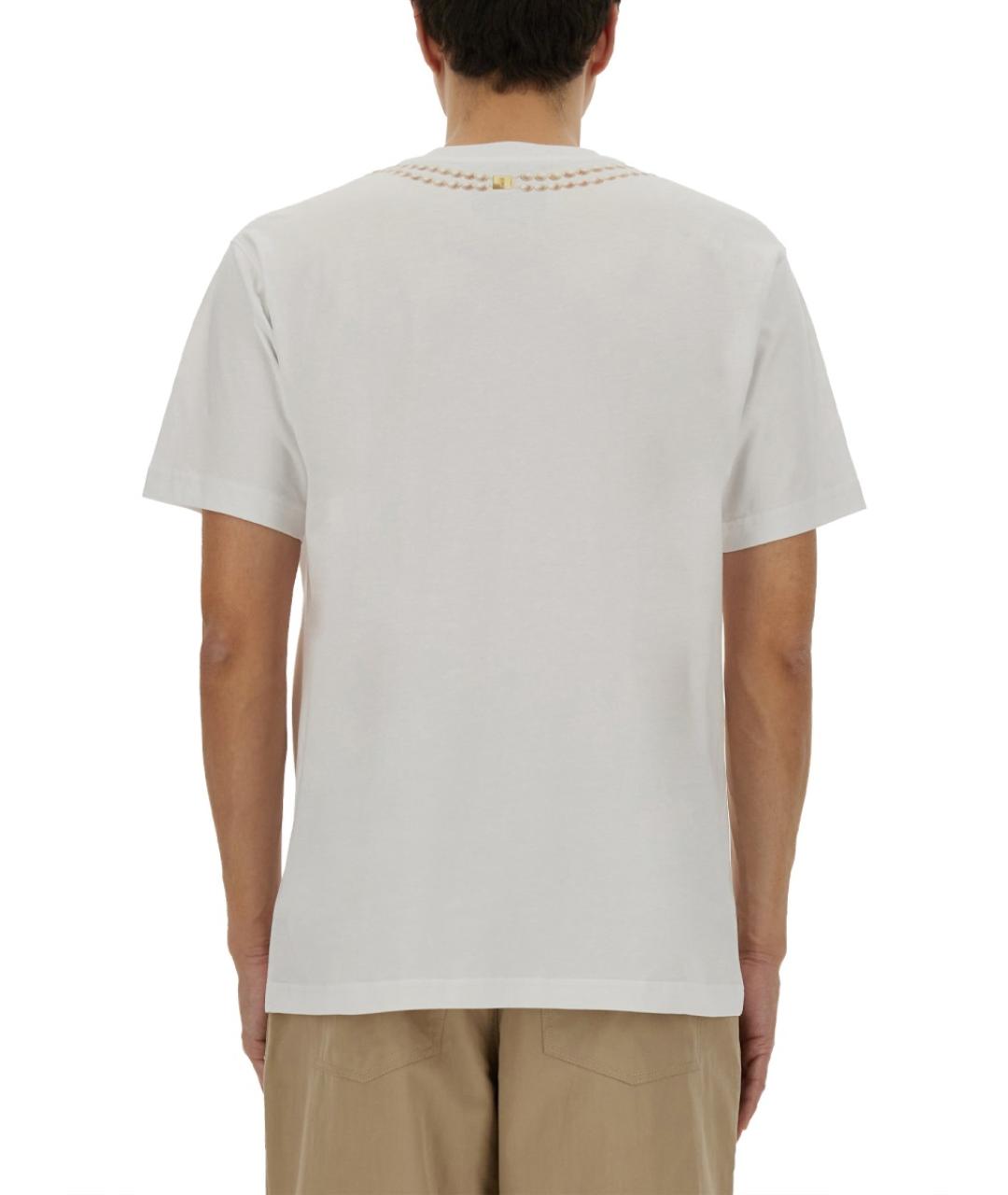 MOSCHINO Белая хлопковая футболка, фото 3