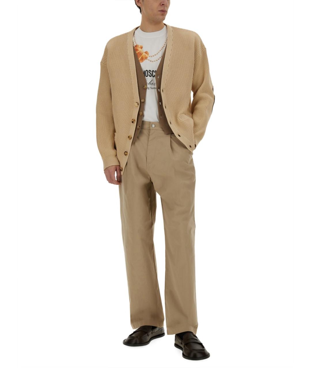 MOSCHINO Белая хлопковая футболка, фото 2