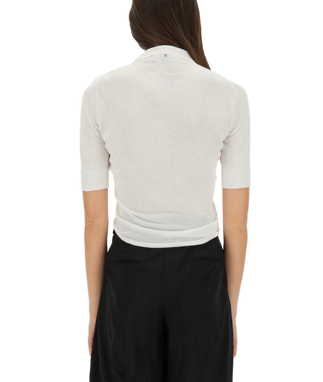 SPORTMAX Белая хлопковая футболка, фото 3