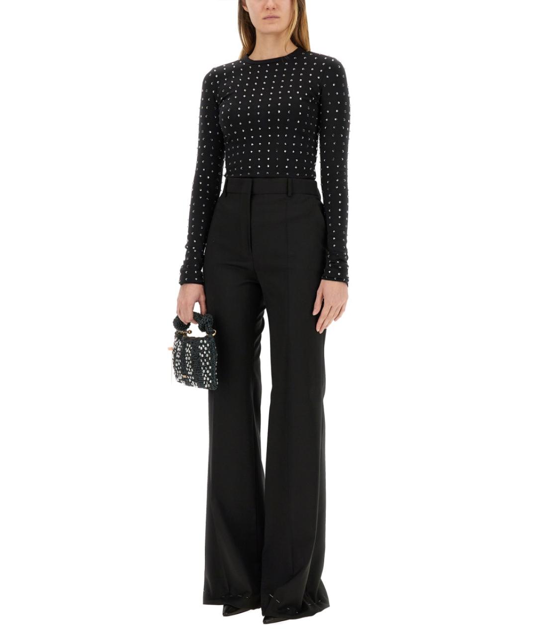 SPORTMAX Черная полиамидовая блузы, фото 2