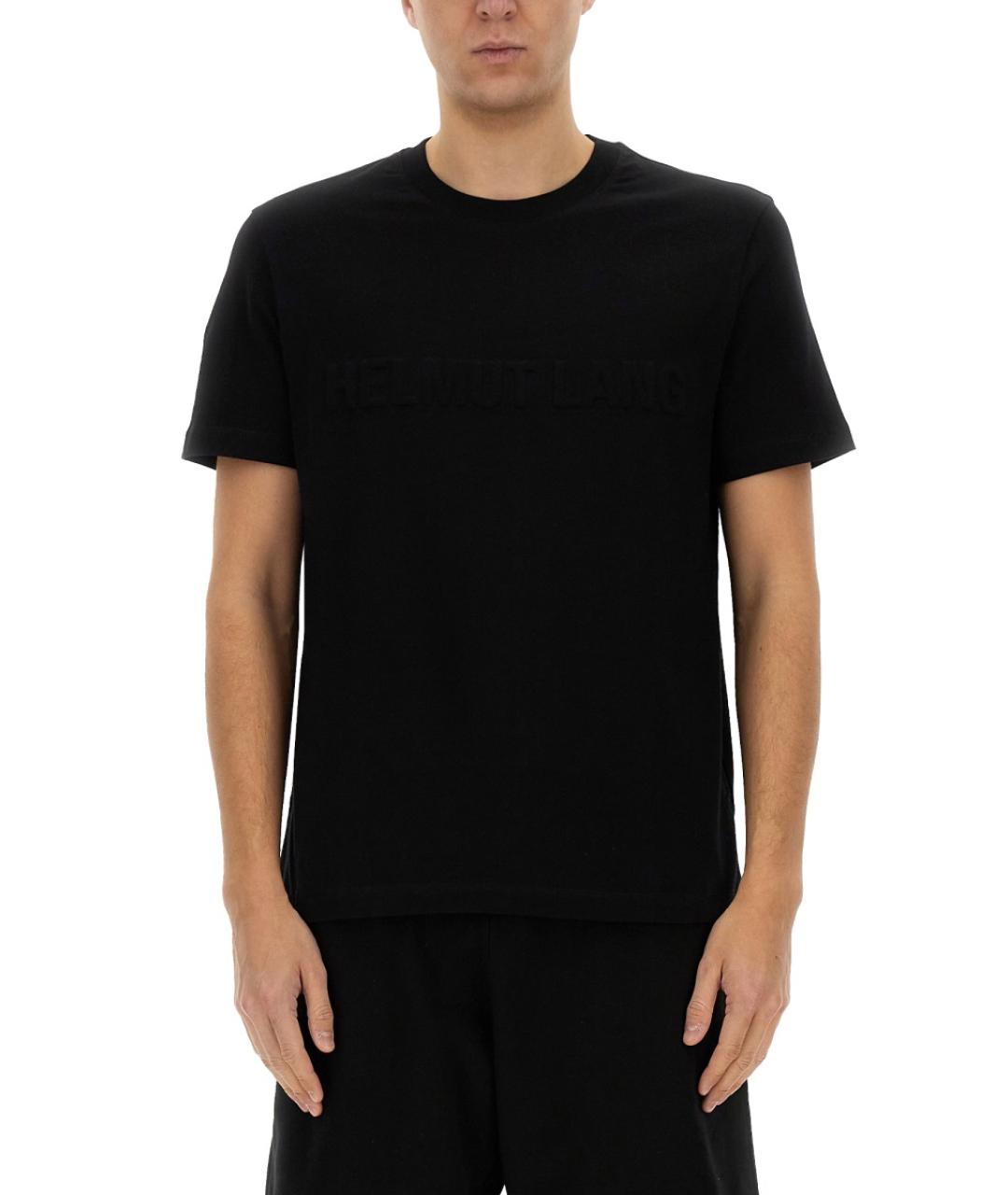 HELMUT LANG Черная хлопковая футболка, фото 5
