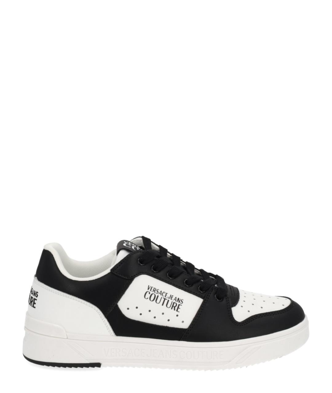 VERSACE JEANS COUTURE Белые кожаные низкие кроссовки / кеды, фото 1