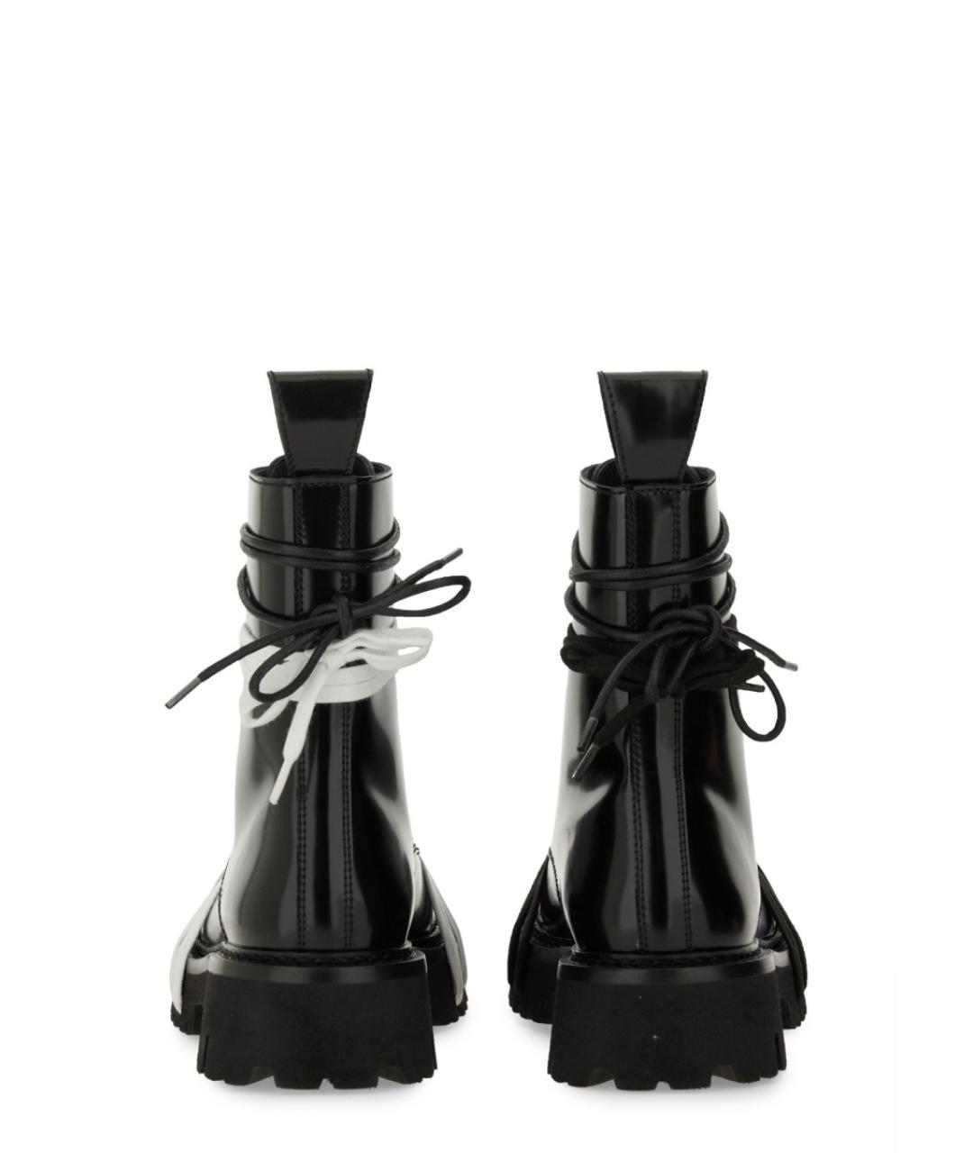 MOSCHINO Черные кожаные ботинки, фото 3