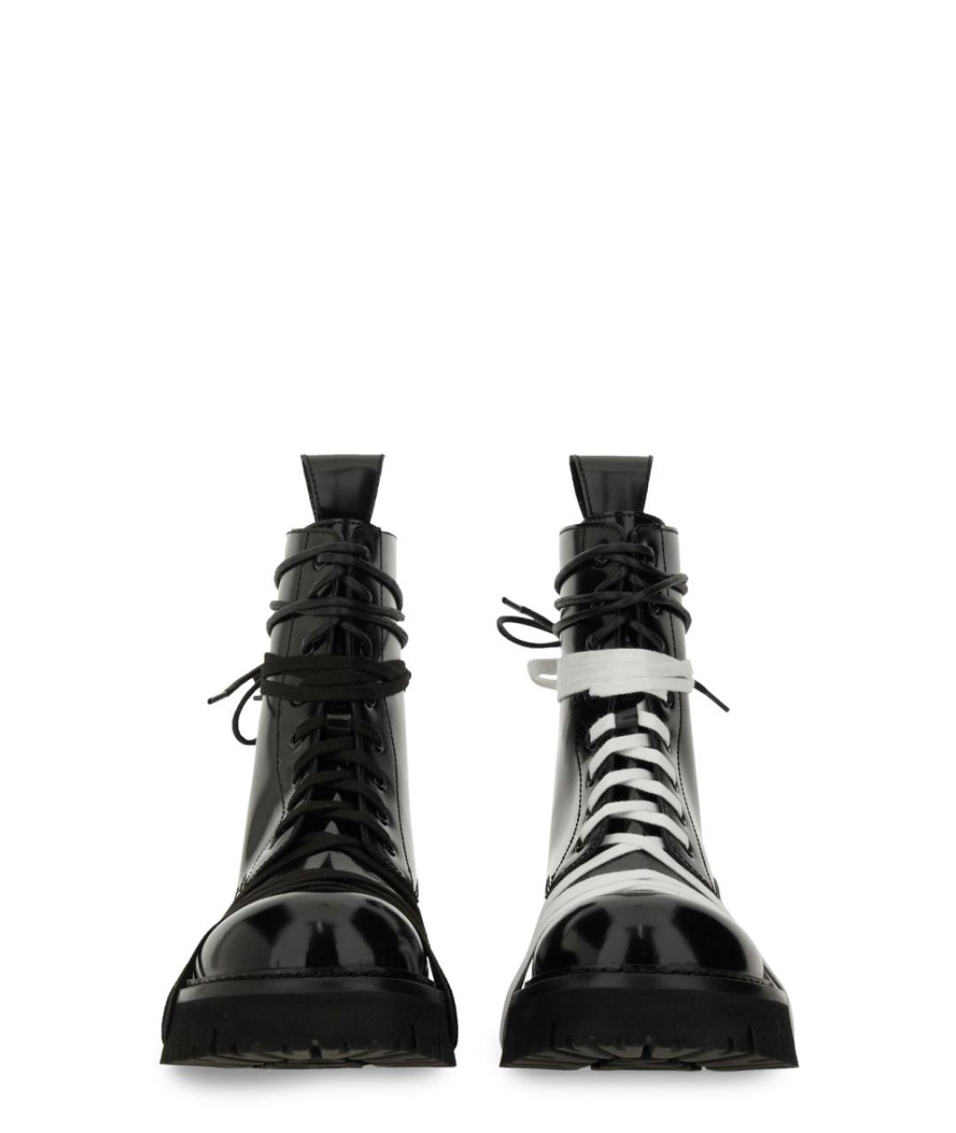 MOSCHINO Черные кожаные ботинки, фото 4