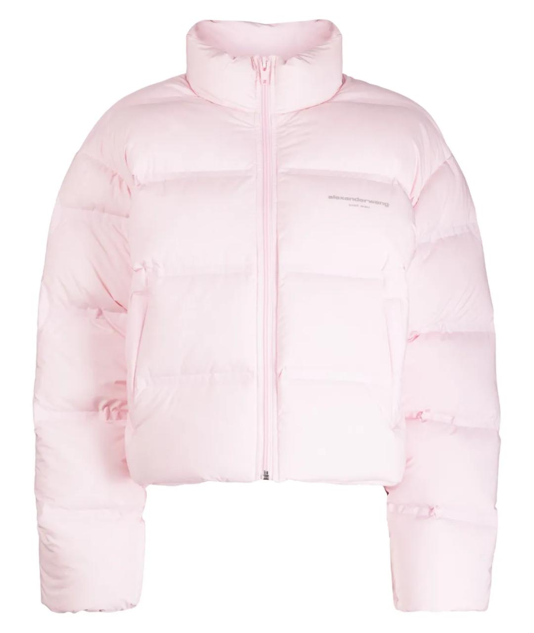 ALEXANDER WANG Розовый полиэстеровый пуховик, фото 1