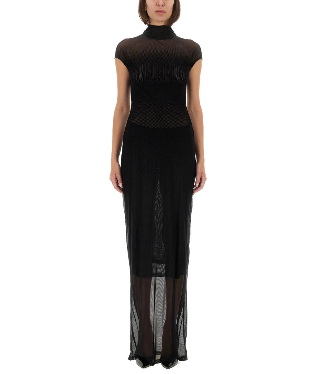 JEAN PAUL GAULTIER Черное полиамидовое платье, фото 5