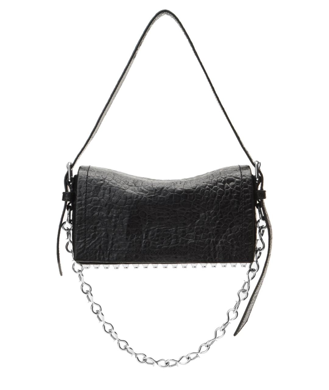 ALEXANDER WANG Черная кожаная сумка через плечо, фото 1