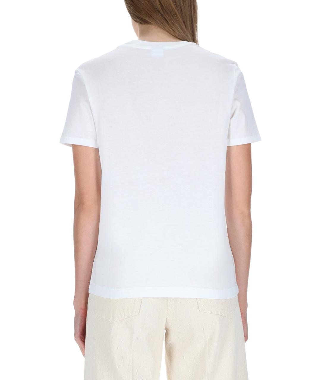 PAUL SMITH Белая хлопковая футболка, фото 4