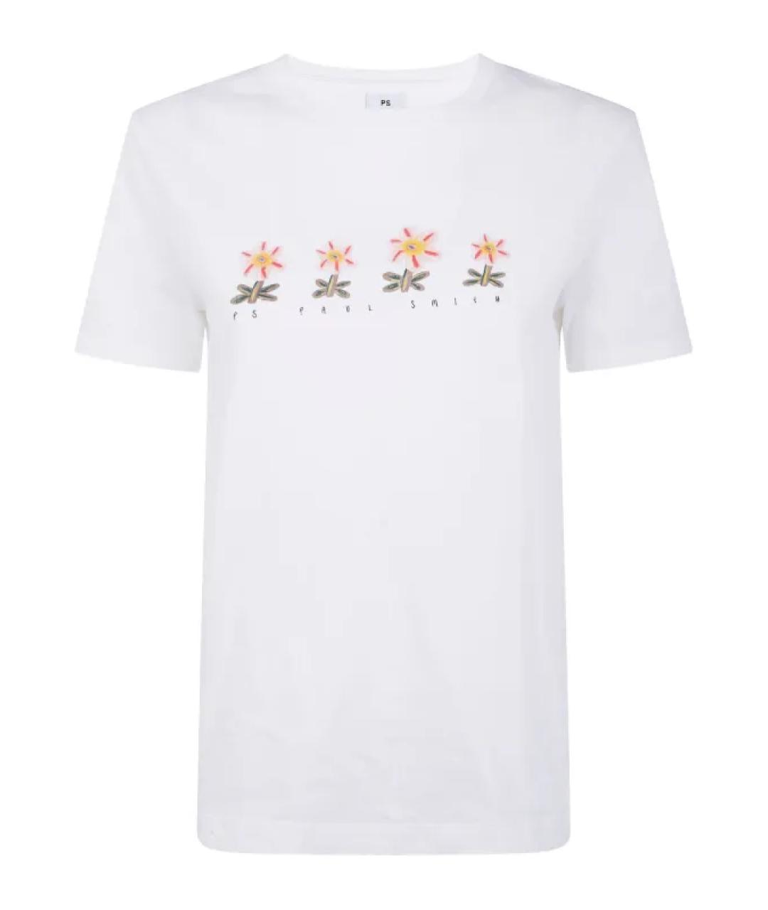 PAUL SMITH Белая хлопковая футболка, фото 1