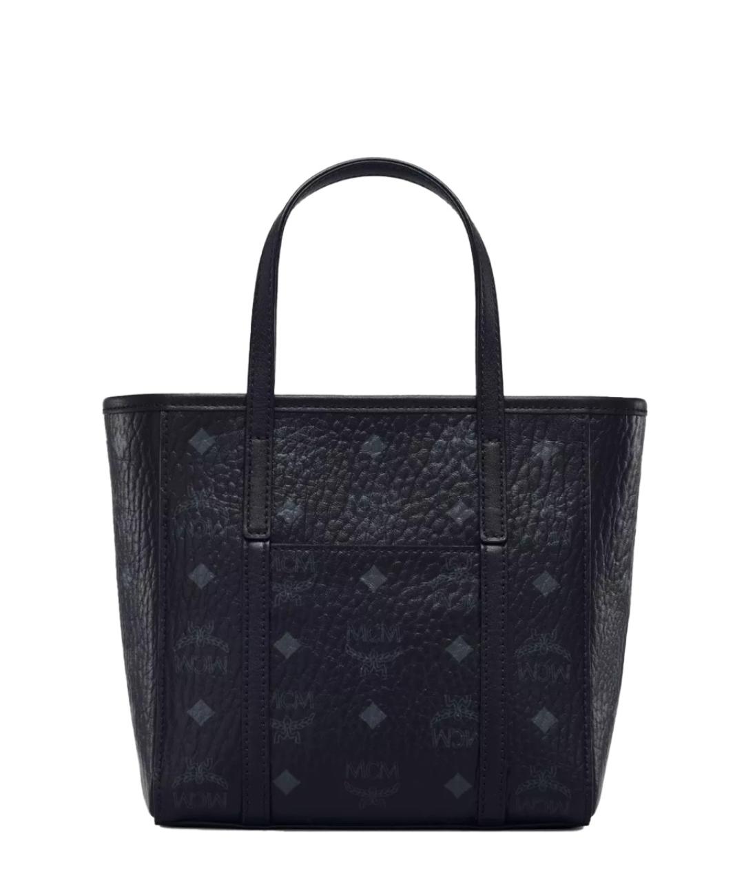 MCM Черная сумка тоут из искусственной кожи, фото 2