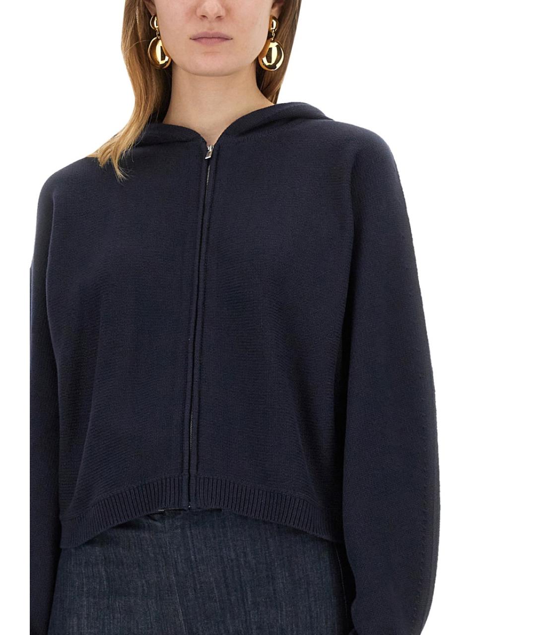 THEORY Синий хлопковый кардиган, фото 4