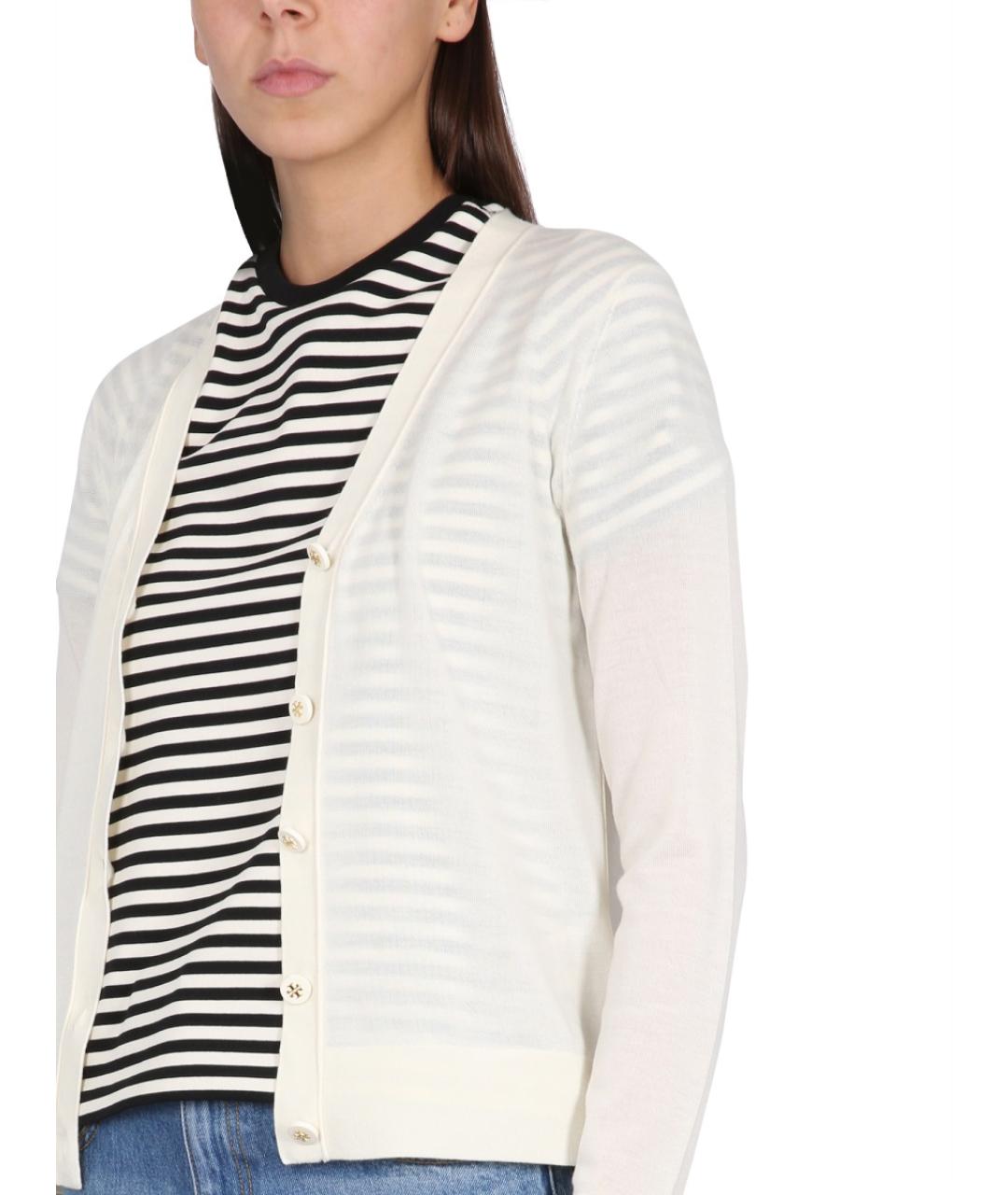 TORY BURCH Бежевый шерстяной кардиган, фото 4