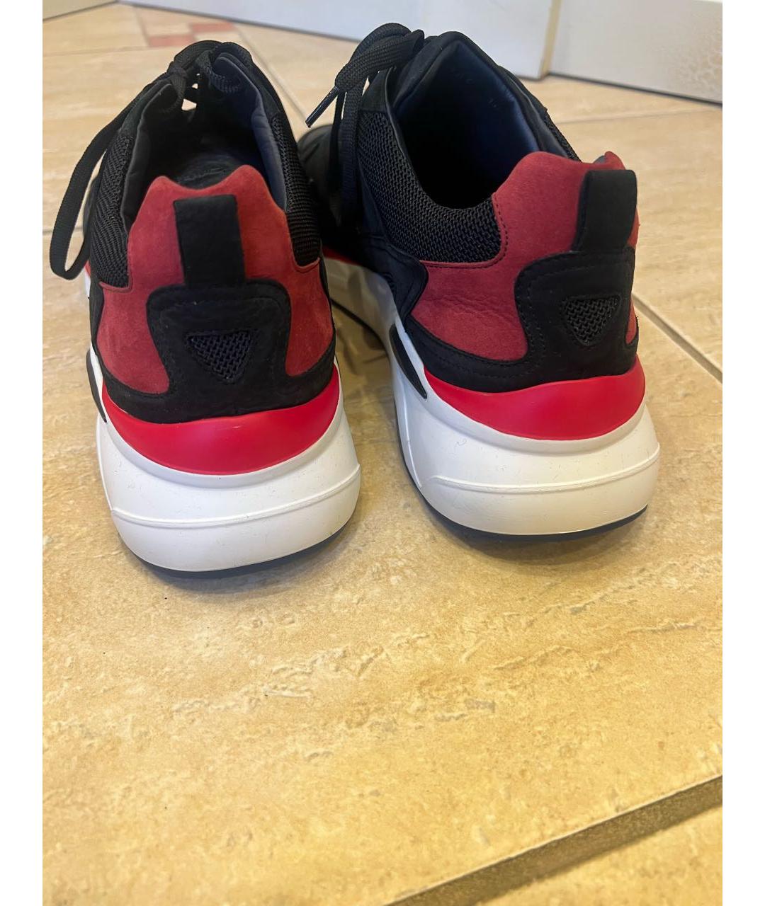 ZILLI Синие замшевые низкие кроссовки / кеды, фото 4